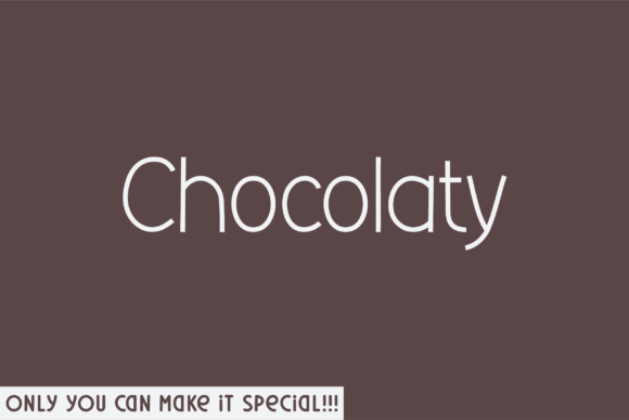 Chocolaty: A Handwritten Typeface for Authentic Design