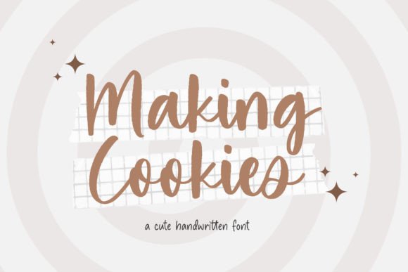 Discover the Charm of the Making Cookies Script Font