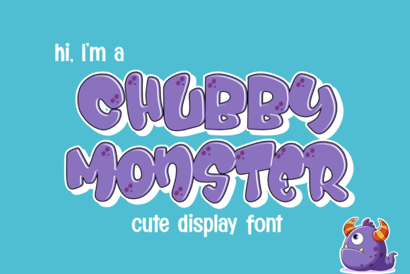 Discover the Playful Charm of the Chubby Monster Font