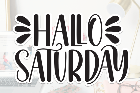 Discovering Hallo Saturday: A Sweet Handwritten Typeface