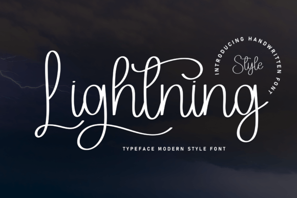 Lightning: A Handwritten Font with Creative Spark