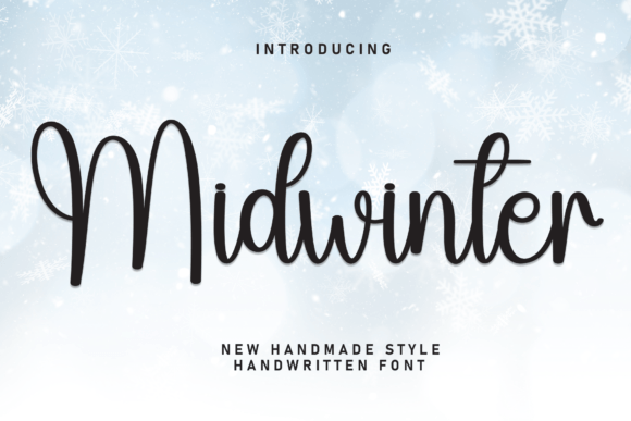 Midwinter: A Sweet and Cursive Handwritten Font for Joyful Designs