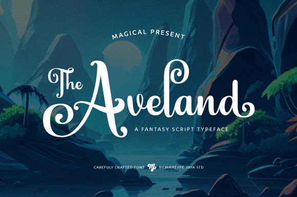 The Aveland Font: A Magical Script for Creative Designs